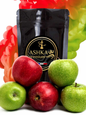 ashka premium Gout chicha double pomme two apple saveur chicha arome shisha chicha hookah flavor the double crunch doppia mela double pomme shisha